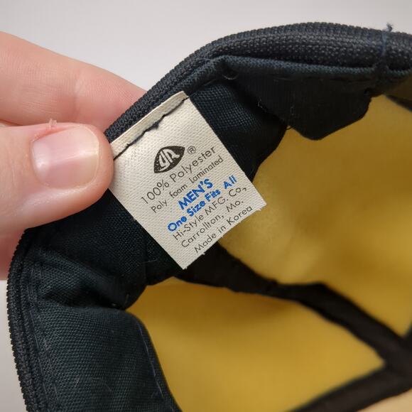 Sly Lumber Fairjax Mo Snapback 5 Panel Cap Black One Size YoungAn Hat Vintage - Picture 9 of 9